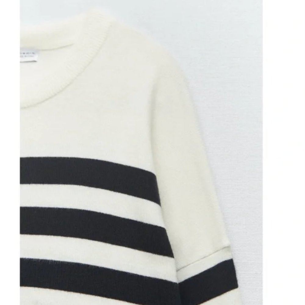 NWT Zara striped knit sweater - Picture 2 of 6